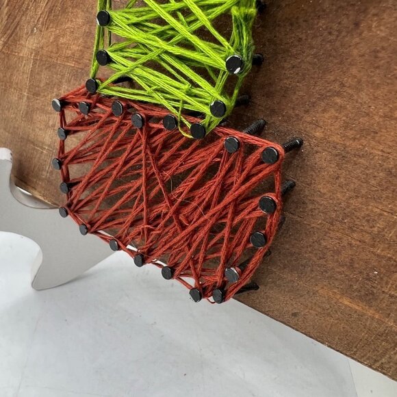 String Nail Art Cactus Desert Theme Home wall Decor Table Top Piece succulent - Picture 2 of 11